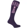 Jack Pyke Harlequin Shooting Socks Purple/Mauve