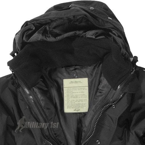 Mil-Tec ECWCS Jacket With Fleece Black - Image 2