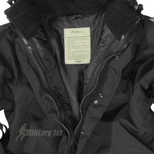 Mil-Tec ECWCS Jacket With Fleece Black - Image 3