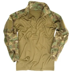 Mil-Tec Warrior Shirt With Elbow Pads Arid Woodland