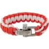 Pentagon Survival Bracelet Red White