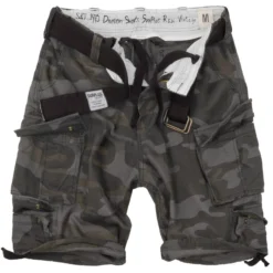Surplus Division Shorts Black Camo