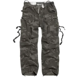 Surplus Vintage Fatigues Trousers Black Camo