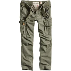 Surplus Premium Slimmy Trousers Olive Washed