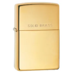 Zippo High Polish Brass Engraved Lighter
